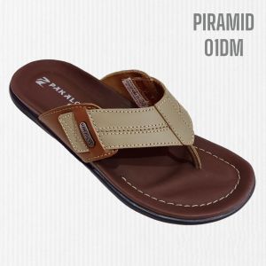 Sandal Kulit Pakalolo Piramid-01 Krem Sendal Pria terbaru