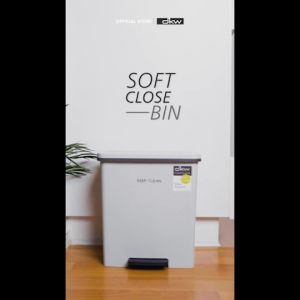 DKW HH-2660SP ถังขยะขาเหยียบ ฝาปิดไร้เสียง (Soft Close) 20 ลิตร (มี 2 สี) ถังขยะอึดถึกทน #ถังขยะsoftclose