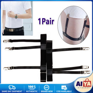 ★Same Day Shipping★ 1 Pair New Men Shirt Stays Belt with Non-slip Comfortable Locking Clips Keep Shirt Tucked Leg Thigh Suspender Garters Strap CYB-Shirt-Stay-Belt