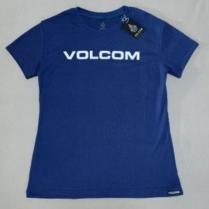 Baju Wanita Volcom Lengan Pendek Kaos Distro Surfing Cewek Atasan T-shirt Polos Tebal Logo Basic Kaos Oblong Cewe Branded Motif Simpel