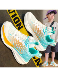 Giày Thể Thao Lưới Thoáng Khí Cho Bé Trai Mùa Thu Giày Bóng Rổ Chạy Bộ Trẻ Em Cỡ Lớn Giày Thể Thao Thường Ngày Chống Trượt