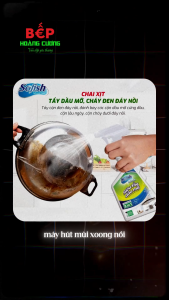 Sofish Tẩy Rửa Xoong Nồi Dạng Xịt – Loại Vết Bẩn Cứng Đầu - Sáng Bóng - An Toàn Cho Tay - Hạn Sử Dụng 3 Năm - Chai Xịt Tiện Lợi
