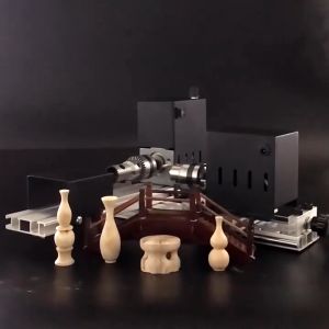 เครื่องกลึงโลหะแบบ DIY เครื่องมือโรตารี่สำหรับขัด เครื่องกลึงลูกปัดขนาดเล็กเครื่องขัดกลึง มอเตอร์คู่ เครื่องกลึงขนาดเล็ก เครื่องกลึงโลหะแบบ เครื่องมือโรตารี่สำหรับขัด เครื่องกลึงลูกปัดขนาดเล็กเครื่องขัดกลึ