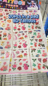 20Pcs Party Gift 8D Tattoos Pad For Party Gift-Loot bag filler