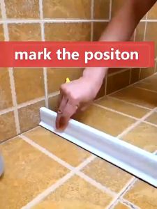 Bathroom Shower Water Blocking Strip Water Barrier Flexible kitchen Silicone Waterproof Water Stopper Bar