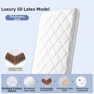 BEBEPEARL | Natural Coconut Fiber Latex Baby Mattress