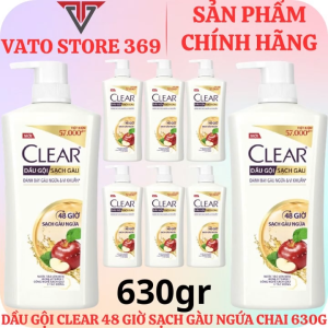 Dầu gội CLEAR 48 giờ sạch gàu ngứa chai 630g