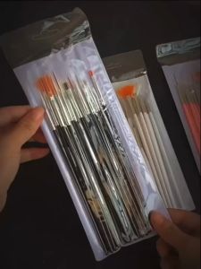 ชุดพู่กันทาสีเจล เพ้นท์เล็บ ปั้นอคิลิคไม้ดอท ปั้นดอก ครบเซ็ท 15 ชิ้น