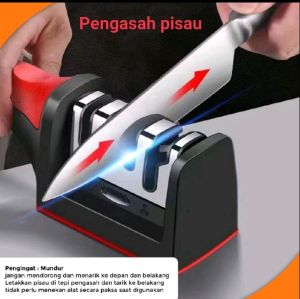 ASAHAN PISAU DAN GUNTING 3 IN 1 / PENGASAH PISAU DAPUR SERBAGUNA