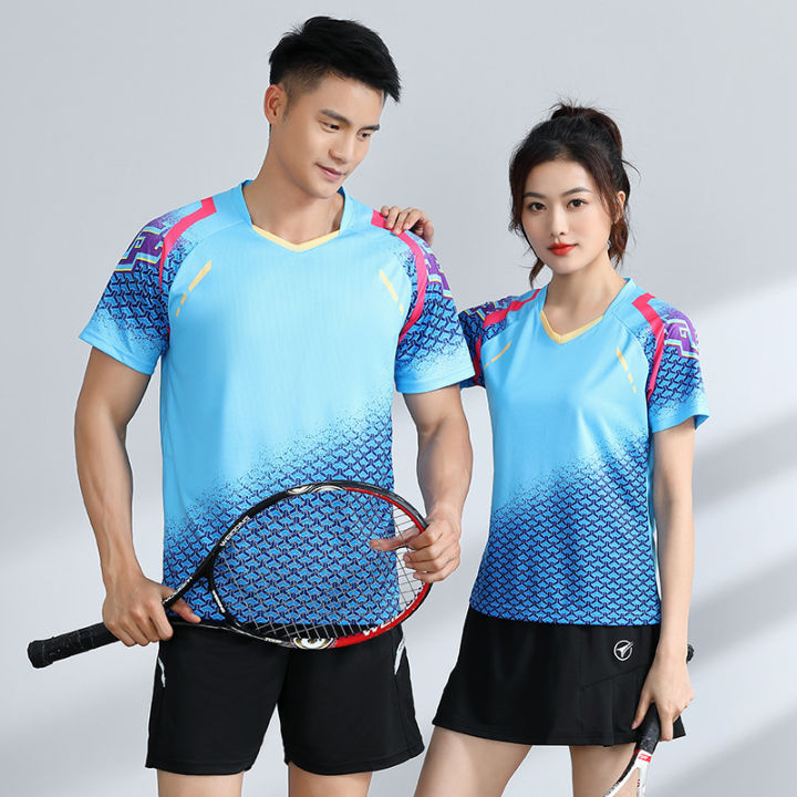men's badminton Tops Table tennis clothes Short Sleeve Tee shirts