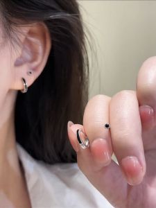 Elegant Minimalist Small Hoop Earrings Sleepwear Friendly Womens Fashion Jewelry No Removal Required Ear Cuffs Trendy Design