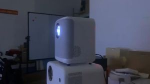 【หน้าจอ+ขาตั้ง】 โปรเจคเตอร์ โปรเจคเตอร์ Smart Projector รุ่น S6 1080P 4K android 11.0 จอใหญ่สุดได้ถึง 200นิ้ว มีลำโพงในตัว