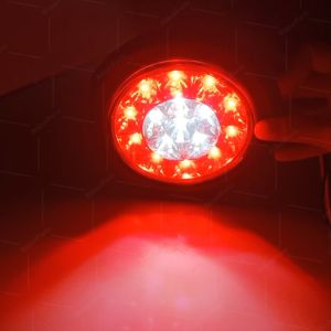 ใหม่!! ไฟท้ายกลม 1ชิ้น 24V LED สำหรับแป้นไฟท้าย ขอบสเตนเลส ขอบยาง  ไฟสัญญาณรถบรรทุก ไฟเลี้ยว ไฟเบรค ไฟหรี่ ไฟถอย (Ruby) ไฟท้ายรถบรรทุก - Lazada