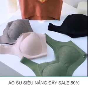 Áo ngực không gọng mẫu SU02 kháng khuẩn su lụa Nhật Bản phiên bản mới nâng đẩy ngực tự nhiên