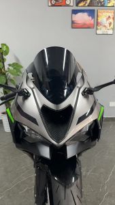 ฝาครอบพอร์ตปั๊มช่องทางอากาศเข้าด้านหน้าสำหรับรถมอเตอร์ไซค์ ZX-6R 2024ตัวป้องกันสำหรับ ZX-6RR นินจาคาวาซากิ ZX-6R อุปกรณ์ ZX6R 2024