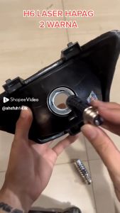 LAMPU LED UTAMA MOTOR LASER H6 P15D DEMON EYES KEDIP FLASH HI/LO ACDC 8-80V