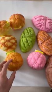 CONUSEA | Stress Relief Toy Slow Rising Squishy Cake Bread Croissant Toast Fried Egg Simulation Food Desk Toys for Kids Adults Hand Relax