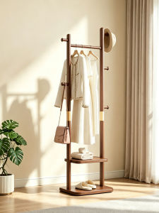 Space-Saving Floor Standing Clothes Rack