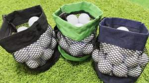 Nylon Drawstring Mesh Golf Bag Portable Golf Ball & Tee Storage Bag for Golf Tennis Travel 3 Sizes Available
