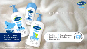 Cetaphil Baby Wash & Shampoo 400ml Calendula Organic 2-in-1 Hydrating Lasting Fragrance