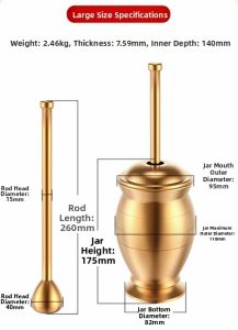 JINDONG | Brass Alloy Mortar
