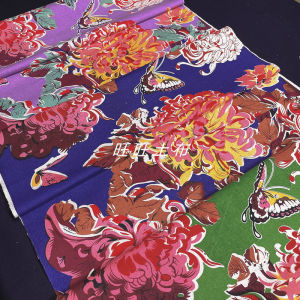 ผ้าฝ้ายพิมพ์ลายดอกไม้จันทน์ ผ้าฝ้ายทอแบบดั้งเดิม เรียบหรู สไตล์จีน ผลิตจากผ้าฝ้ายธรรมชาติในจีนแผ่นดินใหญ่