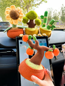 Đồ Chơi Nhồi Bông Hình Cây Hướng Dương Đồ Trang Trí Xe Hơi Nước Hoa Xe Hơi Mô Hình Cây Hướng Dương Đồ Chơi Vải Mô Phỏng Dành Cho Mọi Lứa Tuổi Dễ Thương Xanh Lá