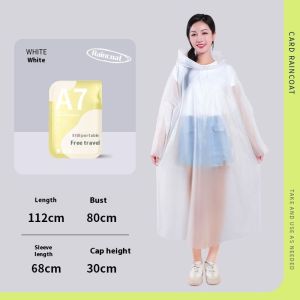 Jiashi áo mưa dùng một lần dày lên và kéo dài toàn thân không ướt du lịch leo núi xách tay