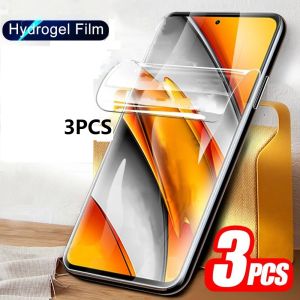 3Pcs Hydrogel Film For Samsung Galaxy A55 A54 A13 A53 A52 A12 A22 A33 A32 A51 A52S A35 A72 A71 A14 S10E S20 FE Screen Protector
