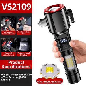 High-intensity Rechargeable Portable Multi-function Emergency Rescue Light