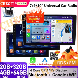 2Din Car Radio Universal Android 13 7"/9"/10"Autoradio Audio 64G GPS BT wireless Carpaly Multimedia Player For Hyundai Nissan