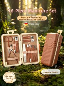 AOHU | Travel Friendly Fingernail Clipper Set No Splash Oblique Edge Clippers Nail Tool
