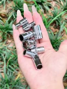 Bộ Cờ Lê Lục Giác Tác Động 4-12mm Đầu 1/4 Inch Chất Liệu CR-V Dùng Cho Máy Siết Bu Lông Điện Sửa Chữa Xe Tải Kích Thước Metric Cờ Lê Ngắn.