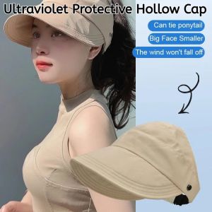 UV-resistant Empty-top Bucket Hat UPF50+ Sunscreen Comfortable Breathable Cool Lightweight Fisherman Caps