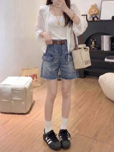 AIYITI | Retro Loose Fit Plus Size Denim Shorts