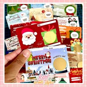 Christmas Scratch Cards (10 PCS) Customize your own prizes | Gift ideas | Small business giveaways
