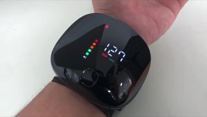 Rechargeable Voice Wrist Blood Pressure Monitor Heart Rate Pulse Meter Measure LCD Touch Screen Wrist BP