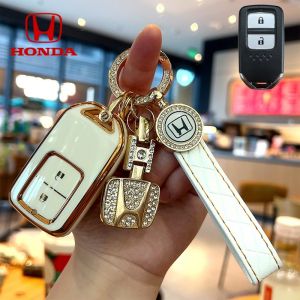 เคสรีโมทกุญแจรถยนต์ สําหรับ Honda พวงกุญแจรถยนต์ Honda เคสกุญแจรถ Honda ที่ใส่กุญแจรถ jazz/jazz G2/jazz GK/HR-V/CR-V/BR-V