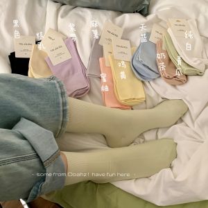 Buy Hot Series after 00 ~ Seamless Socks Cool Cotton Pregnant Womens Socks Tube Socks Thin Breathable Socks Candy Bunching Socks