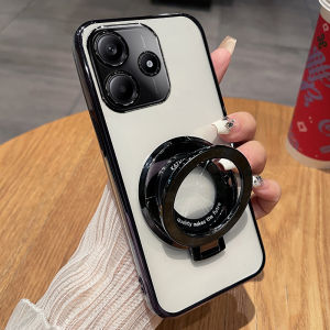 Ultra-Thin Silicone Redmi Note14 Phone Case Full Cover Protection for 5G Lens Womens New Model Luxury Sensation with Stand