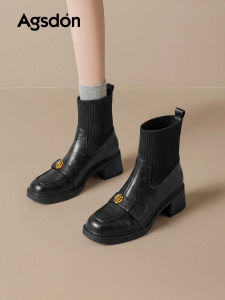 Agsdon | Vintage Camellia Womens Ankle Boots