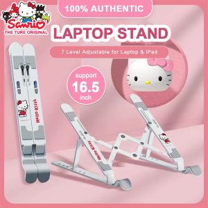 100% Authentic Sanrio Hello Kitty Laptop Stand Kuromi Laptop Holder Desktop Stand Melody 7-position Adjustable Portable Storage Heat Dissipation Compatible with LAPTOP within 16.5 inches Cinnamoroll ZJ-807