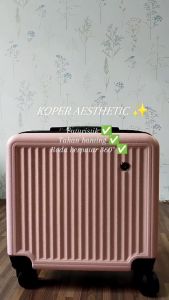 ( 001 ) Koper Pilot 18 Inch Bahan ABS Hardcase Anti Pecah Dengan 4 Roda Berputar 360 Derajat