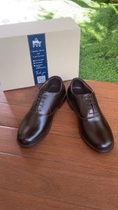 eng รองเท้าเครื่องบิฏที่ชั้น สีน้ำตาลเข้ม 100% หนังแท้ Oxford Soft Genuine สำหรับคนชาย 🎉