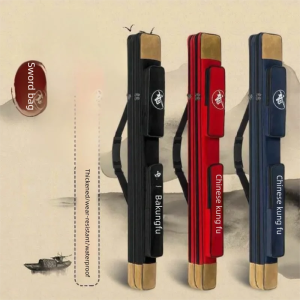 JIAXU | High-End Fur Leather Double-layer Carrying Style Tai Chi Sword Bag Oxford Cloth Thickened
