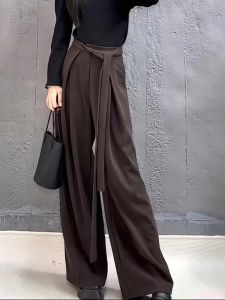 Trendy Korean Style Loose Wide Leg Pants Women High Waist Slimming Casual Trousers Autumn New Arrival Comfortable Long Pants