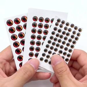 30 Mắt Cá Giả Không Trọng Lượng Cho Mồi Câu Ruồi Mắt Cá 3D Epoxy Chân Thực Dành Cho Mồi Minnow Crazy Charlie Mồi Câu Cá Giả Dùng Cho Câu Cá Biển Sông Hồ