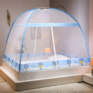 Foldable No-Installation Fully-Enclosed Anti-Fall A-Class Mosquito Net for Bed