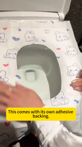 10 Pcs Toilet Seat Covers Disposable Extra Large Waterproof Toilet Cover for Toddlers & Adults Portable Individually