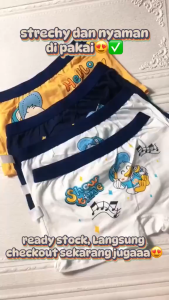 FYW305 Celana Dalam Boxer Anak Celana Dalam Anak Laki-Laki Motif Bahan Katun Random 4 Pcs